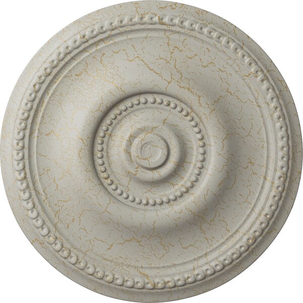 Ekena Millwork Raynor Ceiling Medallion (Fits Canopies up to 6"), 20 5/8"OD x 1 3/8"P, Pot of Cream Crackle CM20BEPCC - main
